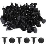 50 pièces Rivet Clips Plastique- Clips Plastique Rivet Carrosserie Garniture Garniture de Retenue de Fixation de Rivet Pare-Chocs de Voiture pour