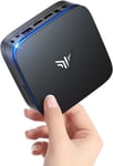 Ak1 Plus Mini Pc 8 Go Ddr4/256 Go Ssd,Alder Lake N95 (Jusqu'À 3.4Ghz),Ordinateur De Bureau,Ssd 2.5"",4K @60Hz Hd Dual Display,2.4/5G Wifi,Rj45 Gigabit Ethernet,Bt4.2,Vesa Supporté