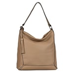 TOM TAILOR Isa Hobo Bag Sac à bandoulière pour Femme Beige Taille, Einheitsgröße