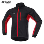 Arsuxeo-Veste De Cyclisme À Séchage Rapide Pour Homme,Maillot Coupe-Vent Imperméable,Manteau D'équitation,Vêtements De Vélo,Équipement De Vélo De Route,Hiver,Garder Au Chaud