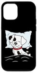 Coque pour iPhone 12/12 Pro Pyjama animaux endormis mignon chien endormi