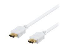 DELTACO HDMI-1020AD - HDMI-kabel med Ethernet - 2 m