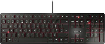 Kc 6000 Slim,Clavier Au Design Ultra-Plat,Layout Anglais (Qwerty),Filaire (Connexion Usb-A),Silencieux,Durable,Marquage Des Touche,Noir