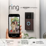 Ring Battery Video Doorbell | DIY Wireless Video Doorbell Camera with View, HD |