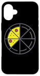 iPhone 16 Plus Pizza 3 Slices Cheese Pepperoni Funny Geometric Food Retro Case