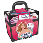 FASHION MAQUILLAGE- Valise Maquillage 258009 Jeu pour Enfant-Ongles-Beauté-Peau Sensible-Testé par Un Laboratoire Français, Rose-Plastique, À Partir de 5 Ans