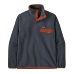 Patagonia LW Synchilla Snap-T P/O M'ssmolder blue w/ burnished red L