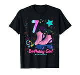 Roller Skate Lovers Skating Party Girl Group Matching Age 7 T-Shirt