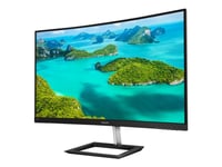 Philips E-Line 322E1c - Led-Skjerm - Kurvet - 32" (31.5" Synlig) - 1920 X 1080 Full Hd (1080P) @ 75 Hz - Va - 250 Cd/M² - 3000:1 - 4 Ms - Hdmi, Vga, Displayport - Teksturert Svart