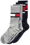 Tommy Hilfiger Boys Classic CLSSC SOCK, Middle Grey Melange, 6-8 UK