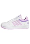 adidas Hoops Shoes, Cloud White/Lilac/Violet Fusion, 2 UK