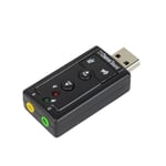 Audio Adapter 7.1 External USB Sound Card USB 2.0 External Sound Card  TV