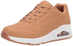 Skechers Femme UNO Stand on AIR Sneakers Basses, Brown, 35 EU