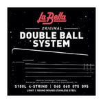 Labella S100L Jeu de Cordes à double boule pour Guitare Basse 40/95 Light