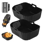 2PCS Moule Air Fryer, Accessoire Air Fryer pour Ninja Double Stack SL400EU 9.5 L, Silicone Accessoires Air Fryer pour Ninja Air Fryer AF300EU AF400EU