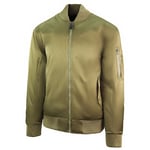 Nike Long Sleeve Zip Up Khaki Mens Bomber Jacket 443877 212 - Size X-Large