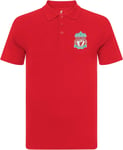 Liverpool FC Mens Polo Shirt Crest Official Football Gift