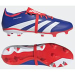 adidas Predator League Fold-over Tongue FG Advancement - Lucid Blue/Vit/Röd - Gräs (FG), storlek 47⅓