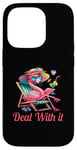 iPhone 14 Pro Pink Flamingo Summer Saying Case