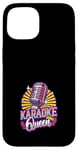 Coque pour iPhone 15 Karaoké Queen Karaoké Chanteur Microphone Karaoké