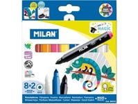 Milan Felt-Tip Pens 8 + 2 Maxi - 80023