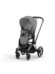 Cybex Priam Pushchair Chassis & Seat Pack Bundle, Black/ Mirage Grey