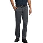 Dickies Men's Straight Work Slim Trousers, Charcoal grey - 34W x 32L