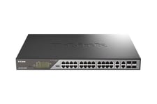 D-Link DSS 200G-28MPP - switch - 24 portar - Administrerad - rackmonterbar