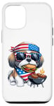 Coque pour iPhone 12/12 Pro Shih Tzu Barbecue 4 juillet pour hommes, femmes, enfants, adolescents, garçons et filles