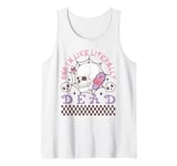 Womens OMG I'm Like Literally Dead Funny Halloween Skeleton Tank Top