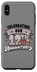 iPhone XS Max 12th Wedding Anniversary Celebrating 12 Years Matching Gift Case