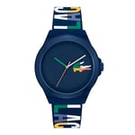 Lacoste Analogue Quartz Watch for Men with Navy Blue Silicone Bracelet - 2011184