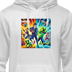 Klassisk Hoodie | Huvtröja för Vuxna Fortnite vs Minecraft