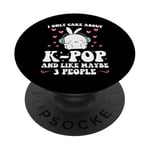 Je ne me soucie que de la k-pop et j'aime peut-être 3 personnes k-pop girl PopSockets PopGrip Adhésif