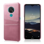 Nokia 7.2 / Nokia 6.2 skal med korthållare - Rosa