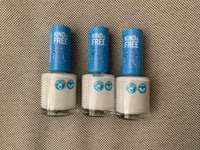 3 x RIMMEL Kind & Free Clean Plant Based Nail Polish 151 Fresh Undone 8ml