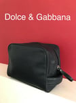 D&g Dolce Gabbana Mens Bag Toiletry Washbag Travel Bag Navy