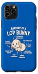 Coque pour iPhone 11 Pro Anatomy of Mini Holland Lop Bunny Rabbit Lover