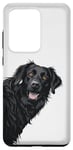 Coque pour Galaxy S20 Ultra Retriever à revêtement plat qui regarde les amoureux des chiens