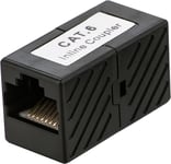 Prokord Adapter Rj45-rj45 F/f 8p Cat6 Cat6 0.1m. Sort