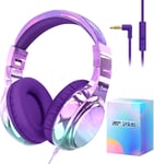 Casque Audio Enfant, Casque Filaire Enfant Réglable/Pliable, Casque Enfant Audio Avec Micro, 85/94Db Volume Limité, Casque Enfant Fille 2 Ans, Casque Musique Enfant Pour Ipad/Table[CAS311244]