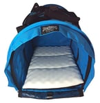 SturdiBag SB3-BJ Sac de Transport pour Animal Domestique Taille XL : Hauteur Flexible pour Chat et Chien, côtés Souples avec Clips de sécurité et Sangles de Ceinture de sécurité | Geai Bleu, 50,8 x