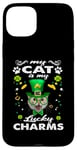 Coque pour iPhone 15 Plus My Cat Is My Lucky Charm Kitten St Patricks Day Cats Lovers