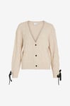 Vila - Cardigan viRipa L/S Bow Cardigan - Beige