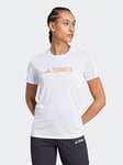 adidas Terrex Womens Mountain Log Tech T-shirt - White, White, Size S, Women