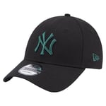 Casquette New Era coton noire avec logo de la marque brodé en bleu