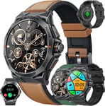 1,43" Amoled Montre Connectée Homme Avec Appel Bluetooth 5.1/Numérotation, Gps Partagé Montre 123 Mode Sports Cardiofrequence[P778]