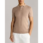 Joop Mens ! Maurice Knit Polo Top - Tan - Size Small