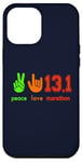 iPhone 12 Pro Max Peace Love 13.1 Half Marathon Cool Running Runners Case