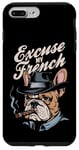 Coque pour iPhone 7 Plus/8 Plus Bulldog français Excuse My Frenchie Vintage Bulldog Lover